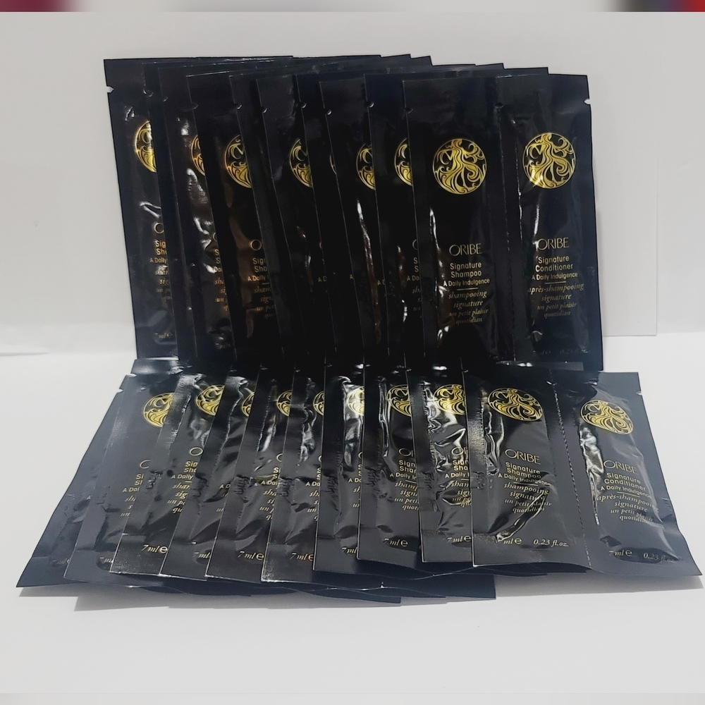 ORIBE SIGNATURE SHAMPOO & CONDITIONER TRAVEL PACKET 20 pc lot
